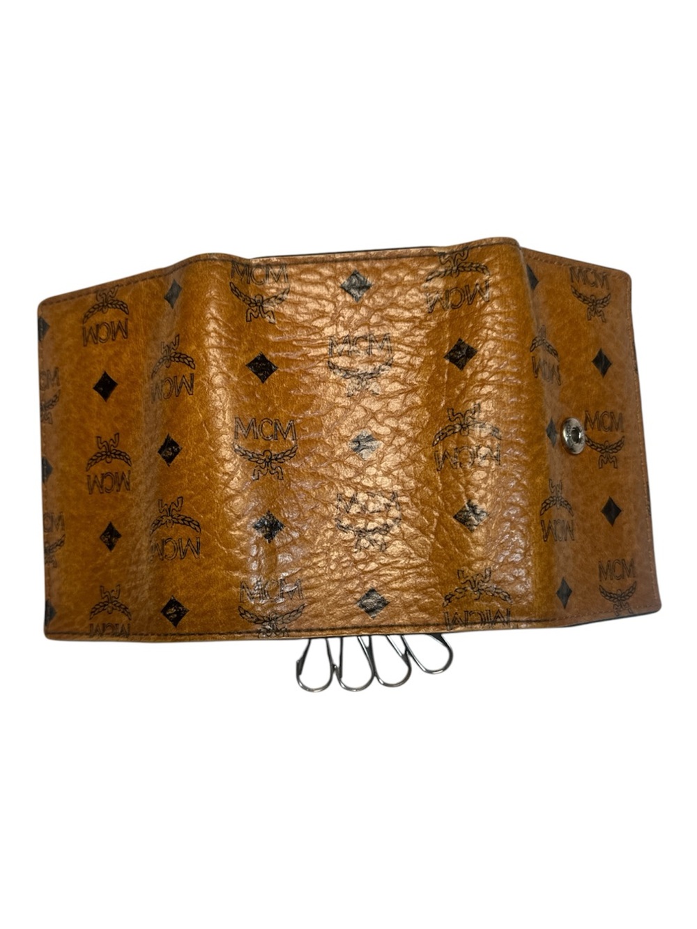 MCM Brown Visetos Monogram Key/Card Holder - Picture 8 of 16